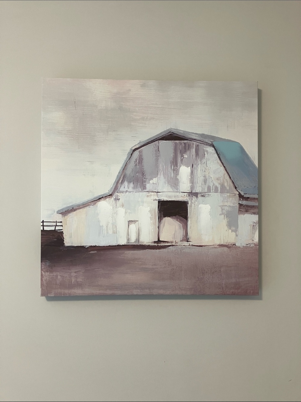 Barn Landscape Canvas Wall Art Farmhouse Cottagecore Country Decor